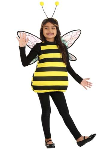 Girls Bee Costume Set Kit Fancy Dress Halloween Bee Cosplay