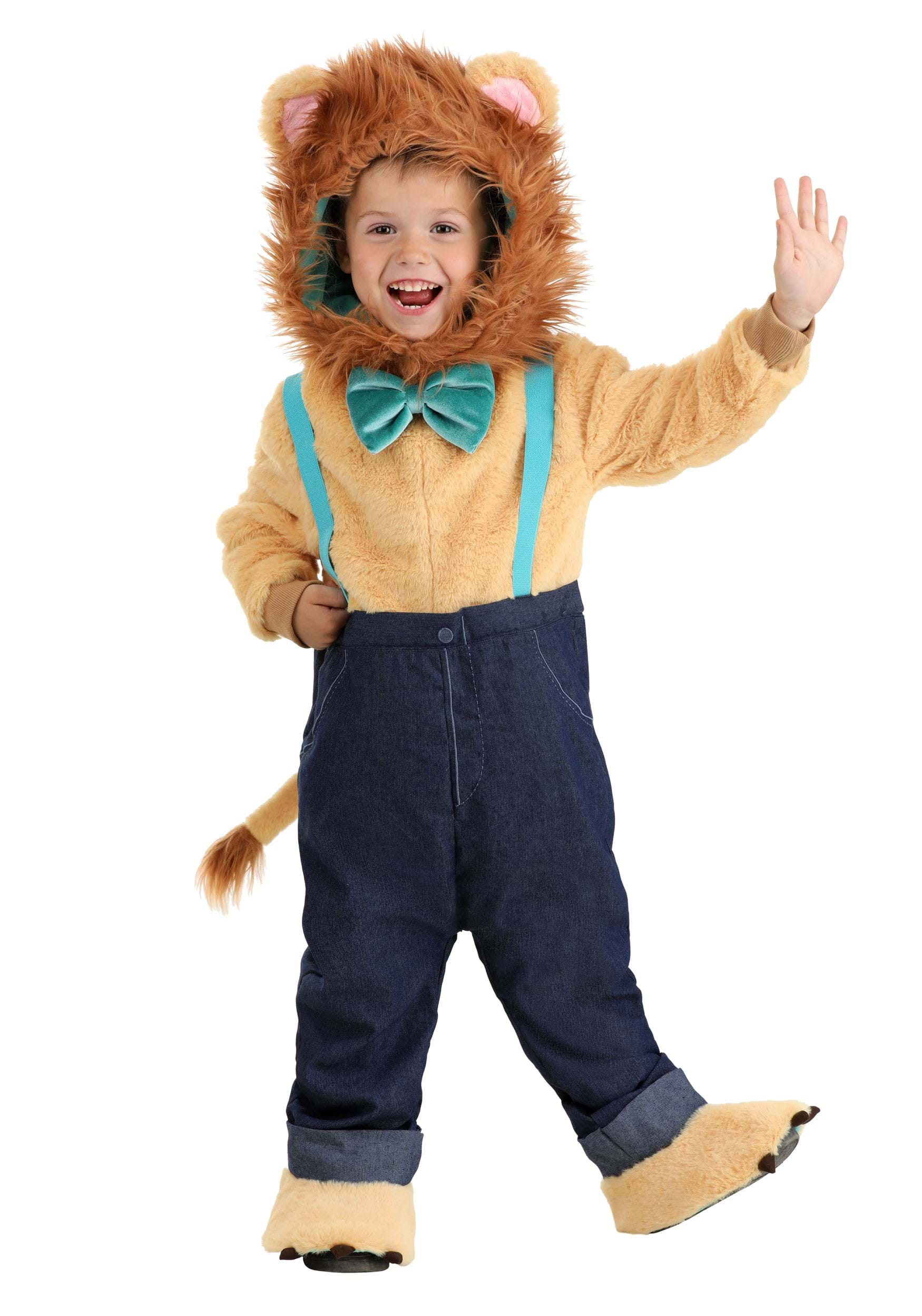 Photos - Fancy Dress POSH FUN Costumes  Peanut Leo Lion Toddler Costume Blue/Orange/Gree 