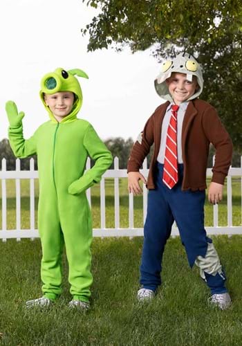 Plants vs Zombies Kid's Peashooter Onesie Costume | Video Game Costumes
