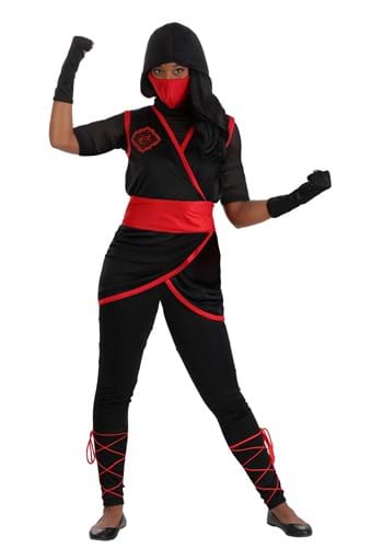 Stealth Red and Black Ninja Costume