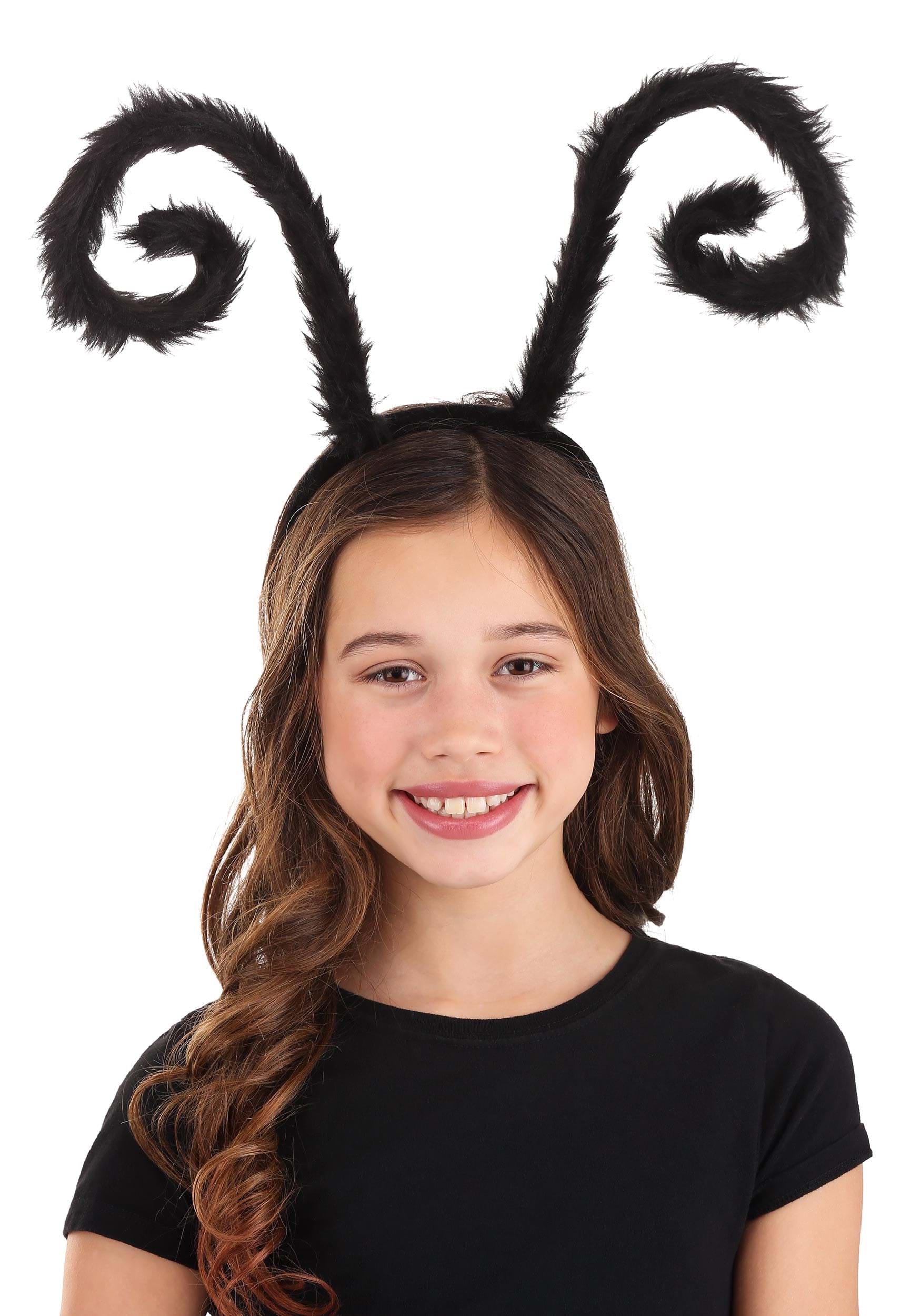 Ladies Black Butterfly Antennae Bug Ladybird Headband Halloween Fancy Dress 