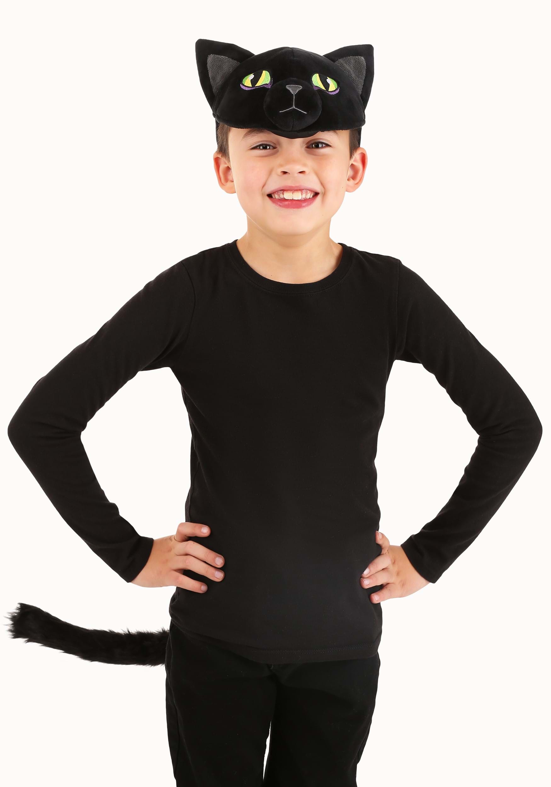Accessory Cat Soft Headband & Tail Costume Kit
