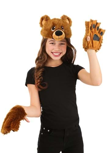 Bear Plush Headband & Paws Kit