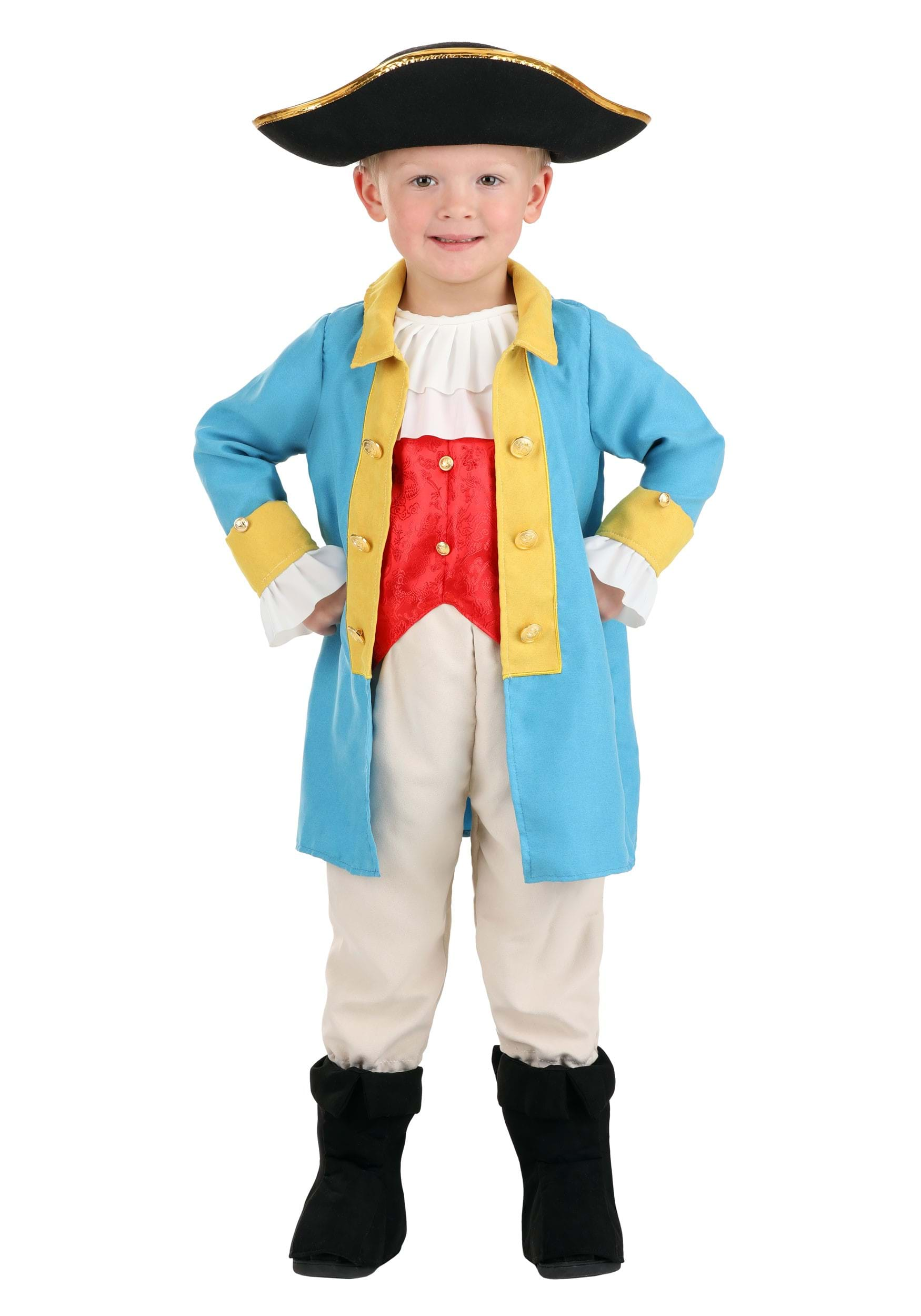 Colonial Captain Costume For Toddlers