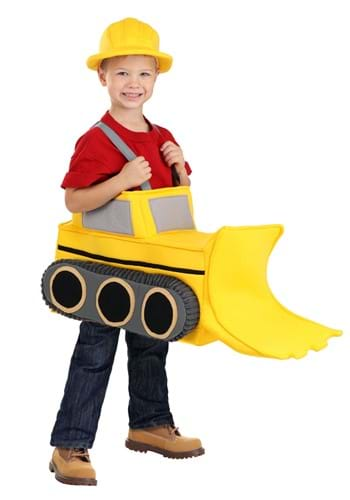 Toddler Ride in Bulldozer Costume