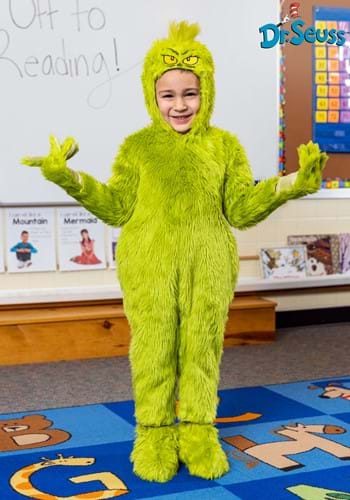 Toddler Classic Grinch Jumpsuit Costume-0