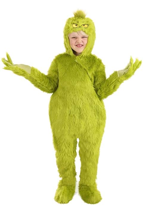 Toddler Classic Grinch Green Jumpsuit Costume