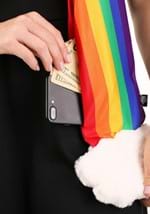 Rainbow Plush Scarf with Hidden Pocket Alt 2