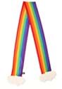 Rainbow Plush Scarf with Hidden Pocket Alt 1