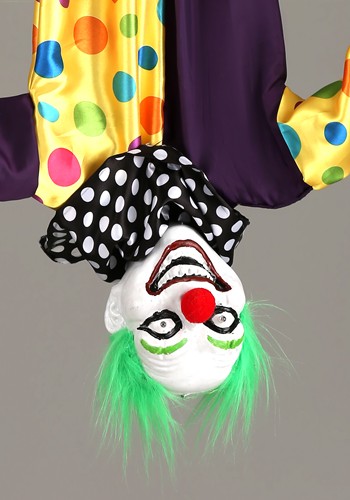 2.8FT Hanging Evil Clown Animated Decoration | Evil Clown Decoration