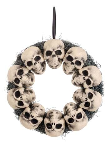 15-Inch Skull Wreath Decoration