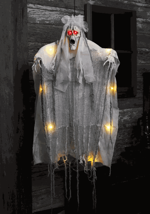 Image of Halloween Hanging Light Up Ghost
