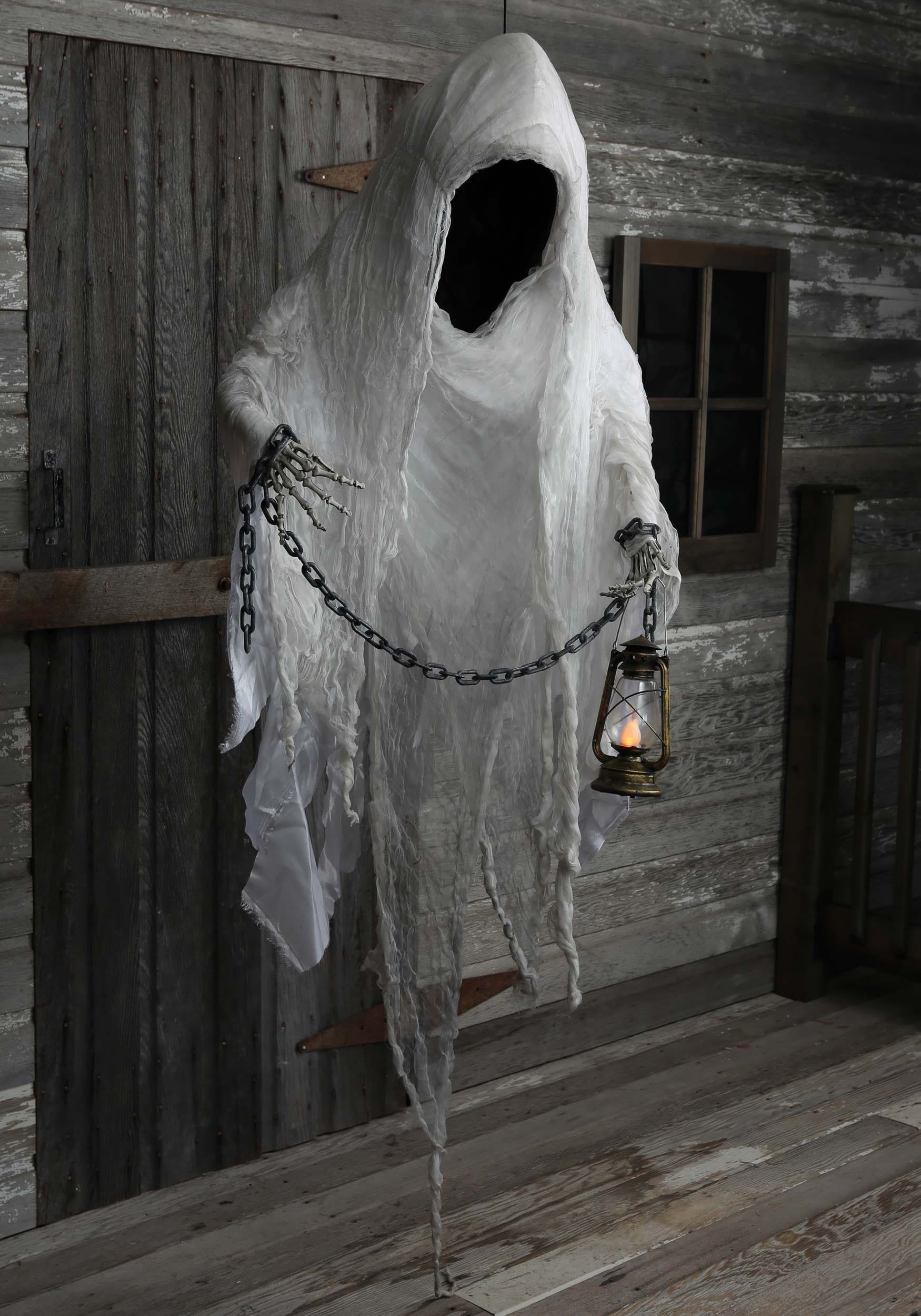 5FT Large Hanging Faceless Ghost Halloween Prop | Ghost Decorations