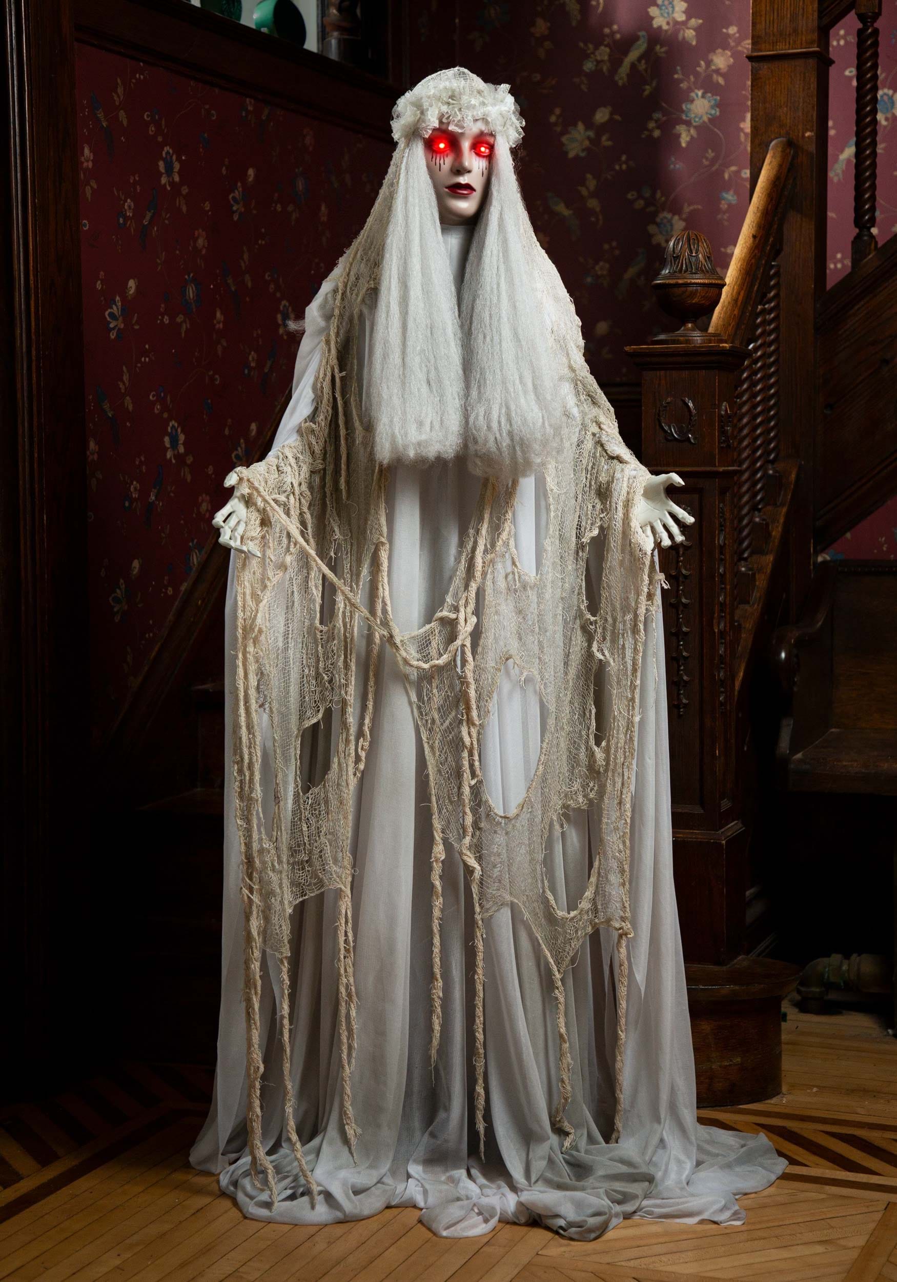 5.5FT Life-Size Venetian Victoria Standing Ghost Girl Decoration