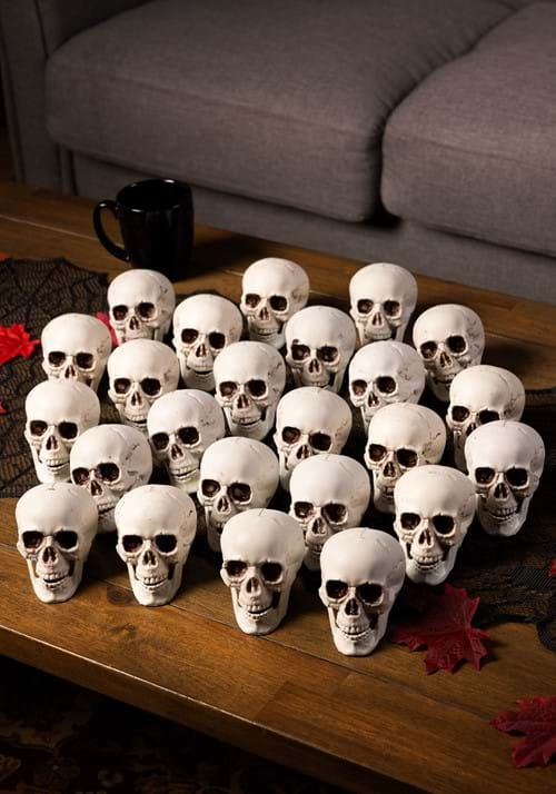 Bag of 24 Skulls Decoration