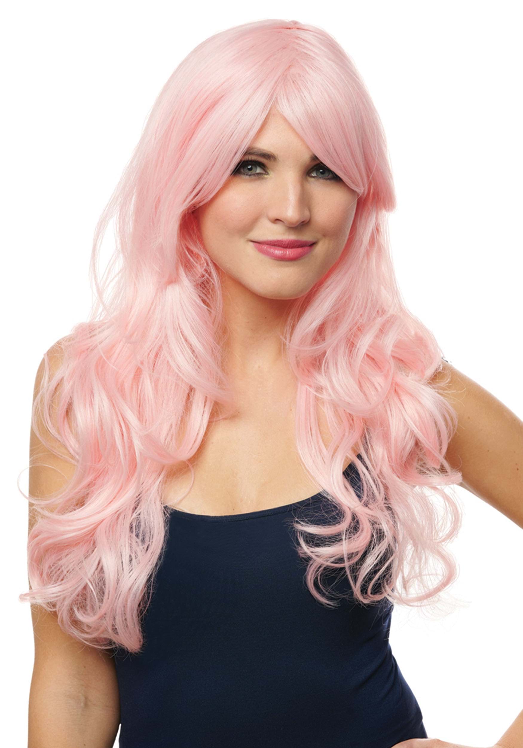 Pretty in Pink Wig Costume Adult Halloween