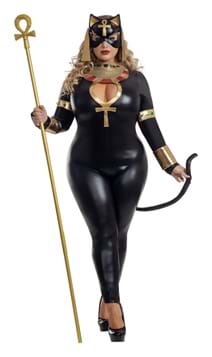Plus Size Womens Egyptian Catsuit Costume