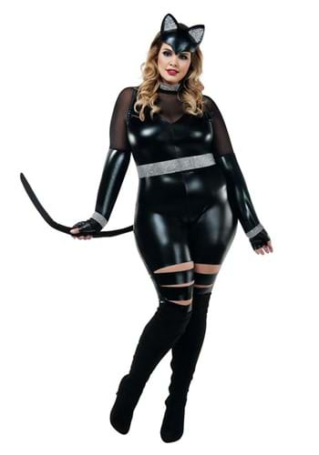 Women's Sexy Plus Cat Burglar Costume