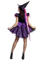 Women's Purple Web Witch Costume Alt 1