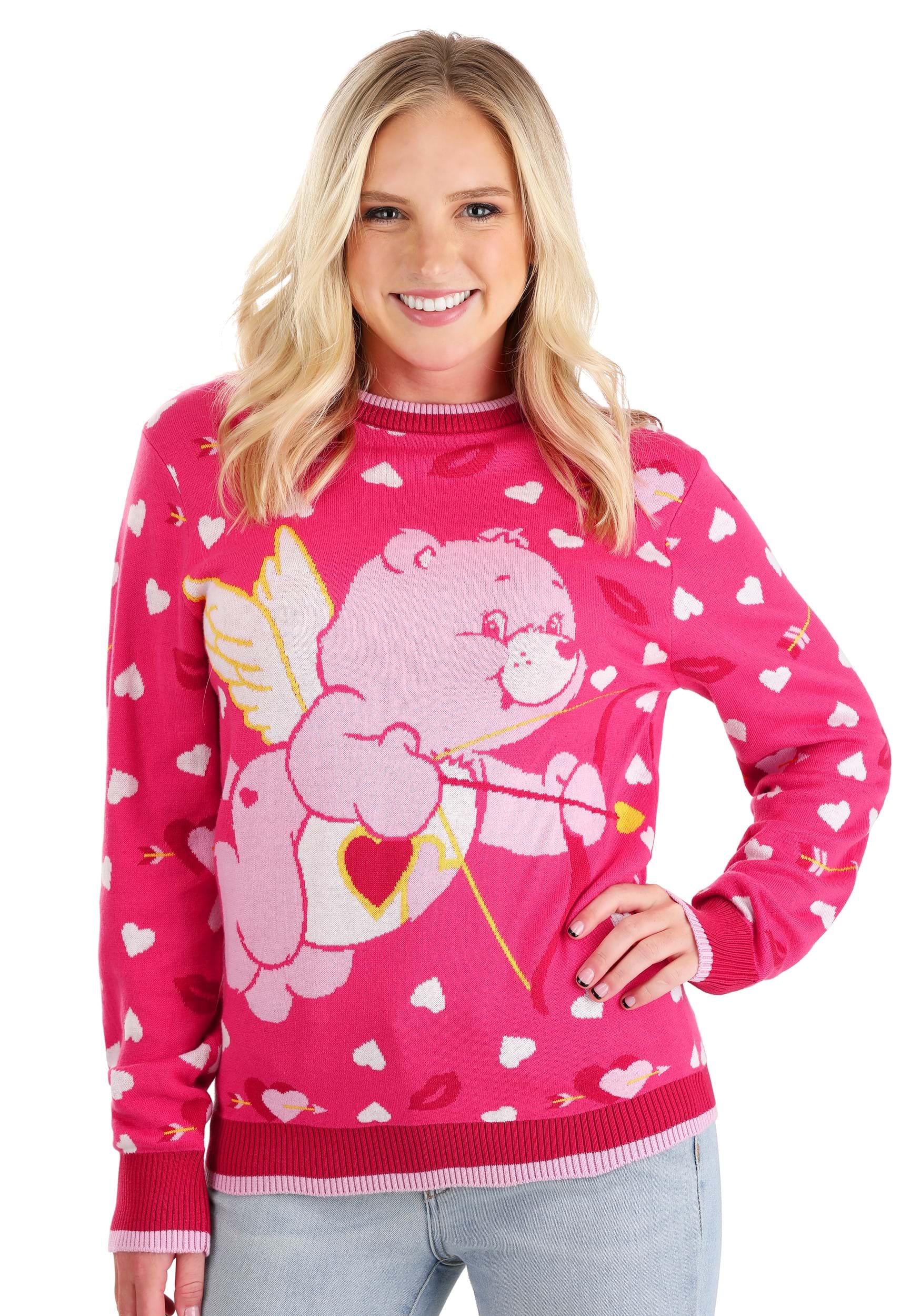 Love A Lot Bear Adult Valentine's Sweater