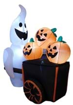Inflatable 6ft Pumpkin Vendor Ghost Alt 1