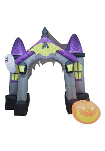 9FT Haunted House Archway Inflatable Decoration | Halloween Archway