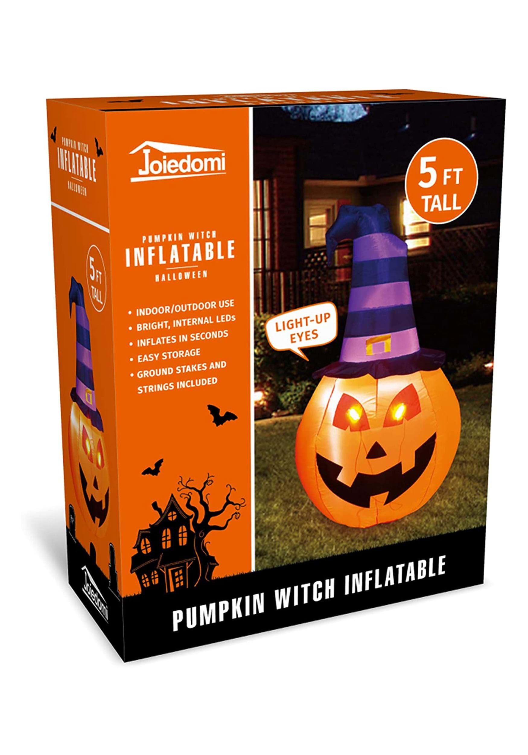 5 Foot Inflatable Pumpkin Witch