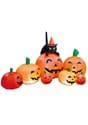 7 Inflatable Pumpkin Patch With Cat Decoration Alt 1