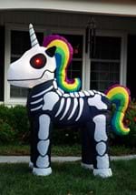 Inflatable 5 Foot Standing Skeleton Unicorn Decoration-0