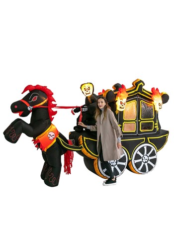 10FT Inflatable Halloween Carriage Prop | Inflatable Decorations