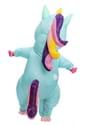 Inflatable Child Blue Unicorn Costume Alt 3