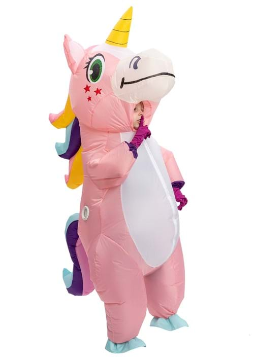 Inflatable Pink Unicorn Costume for Kids