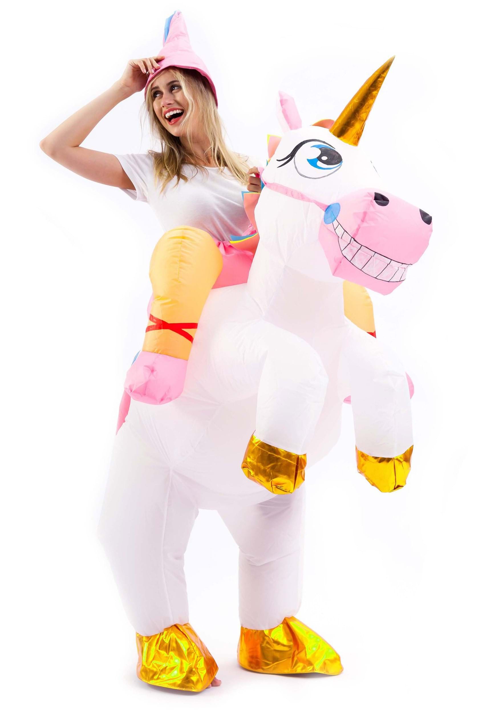 Disfraz de viaje de unicornio inflable para adultos Multicolor Colombia