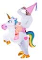 Inflatable Adult Unicorn Ride-On Costume Alt 1
