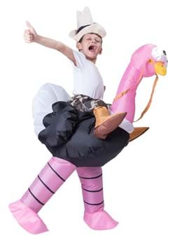 Inflatable Child Ostrich Ride-On Costume
