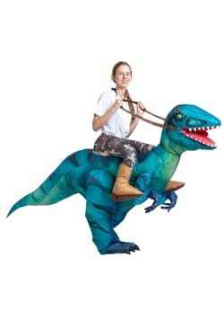 Inflatable Adult Raptor Ride-On Costume Alt 2