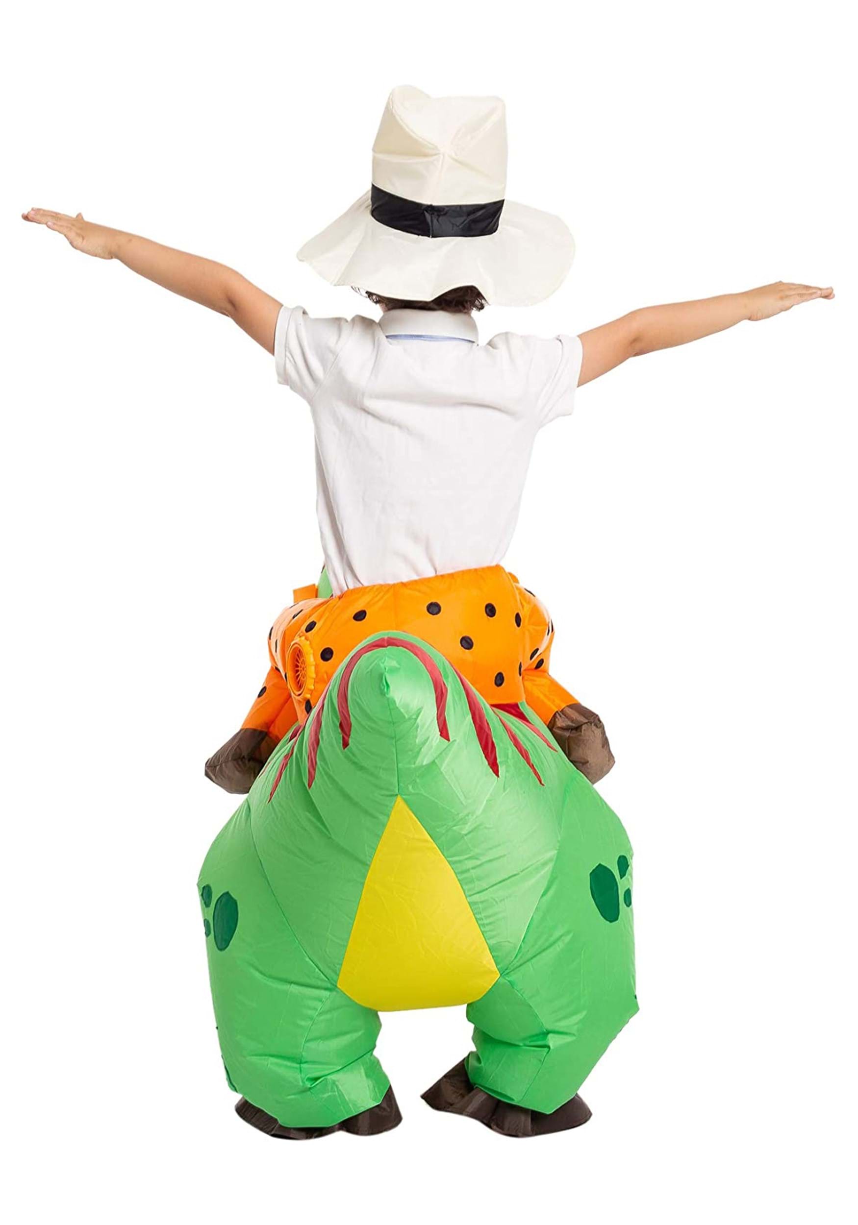 Disfraz de viaje t-rex inflable para niños Multicolor Colombia