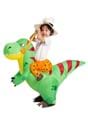 Inflatable Kids T Rex Ride On Costume Alt 3