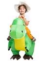 Inflatable Kids T Rex Ride On Costume Alt 2