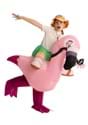 Inflatable Kids Flamingo Ride On Costume Alt 2