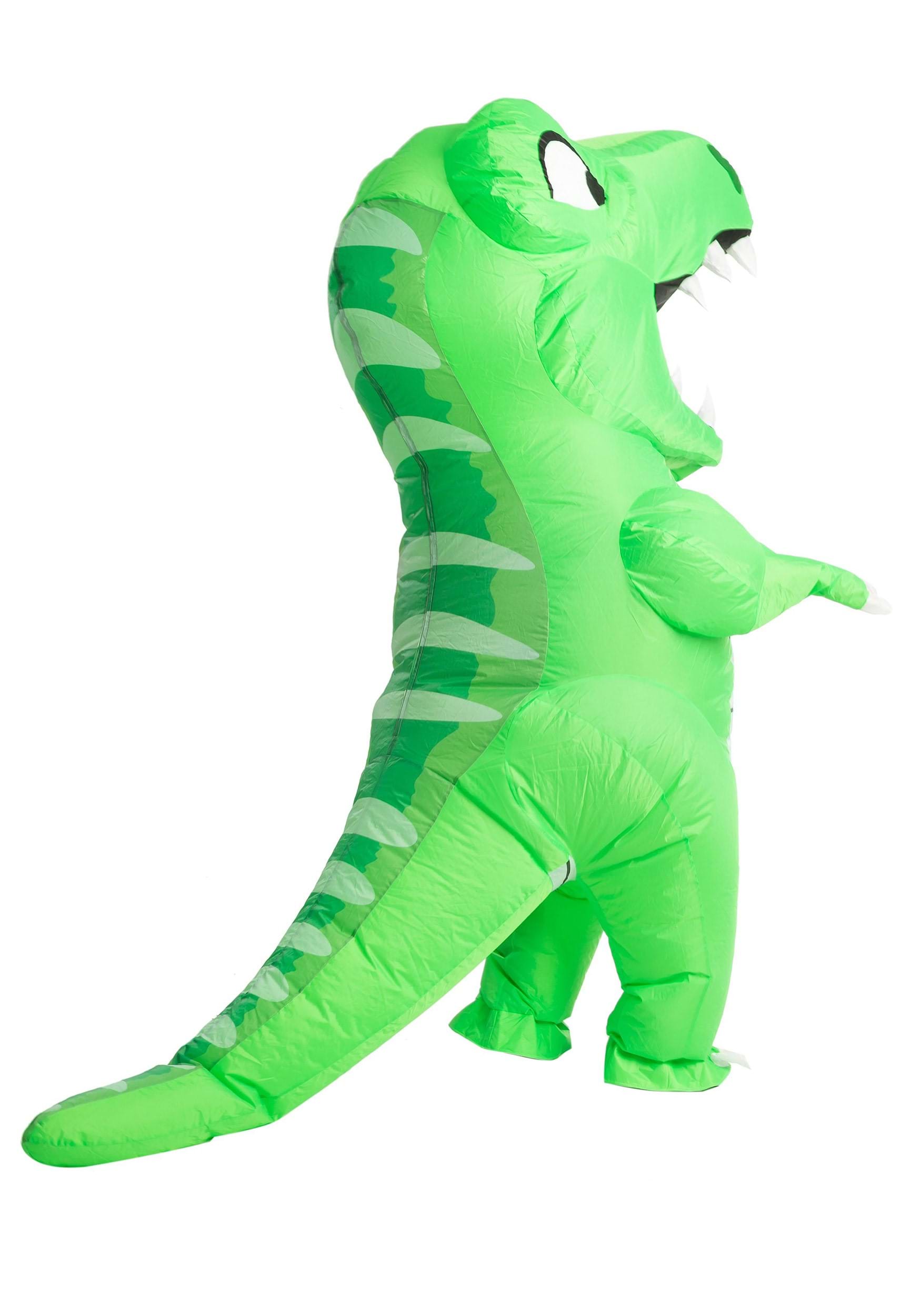 Kids Inflatable Green Dino Costume
