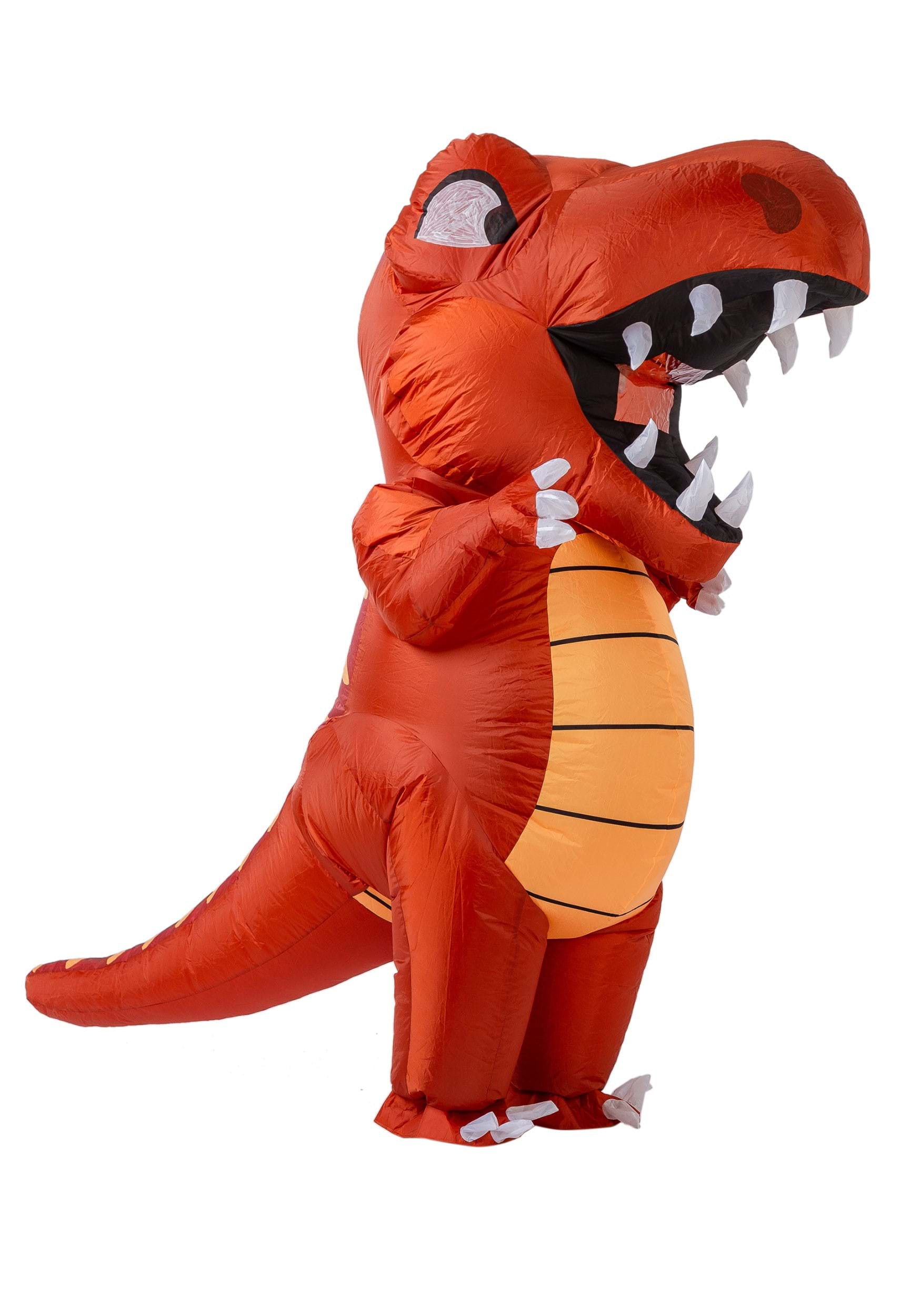 Kids Red Dinosaur Costume main image 1