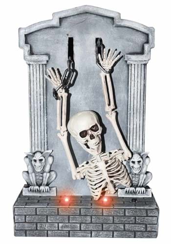 Shaking Skeleton on Tombstone