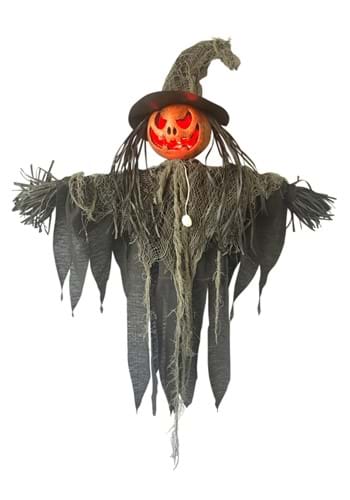 3FT Hanging Light Up Pumpkin Witch Prop | Pumpkin Decorations