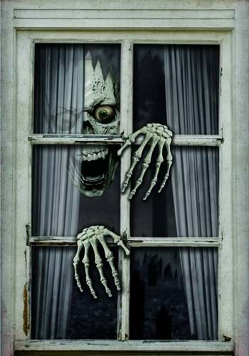 47 Fake Window Skull Hands