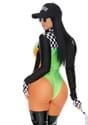 Women's Sexy Green Racecar Driver Costume Alt 3