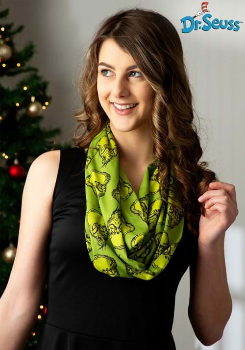 Dr. Seuss The Grinch Jersey Scarf