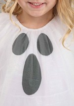Girls Toddler Ghost Costume Dress Alt 4