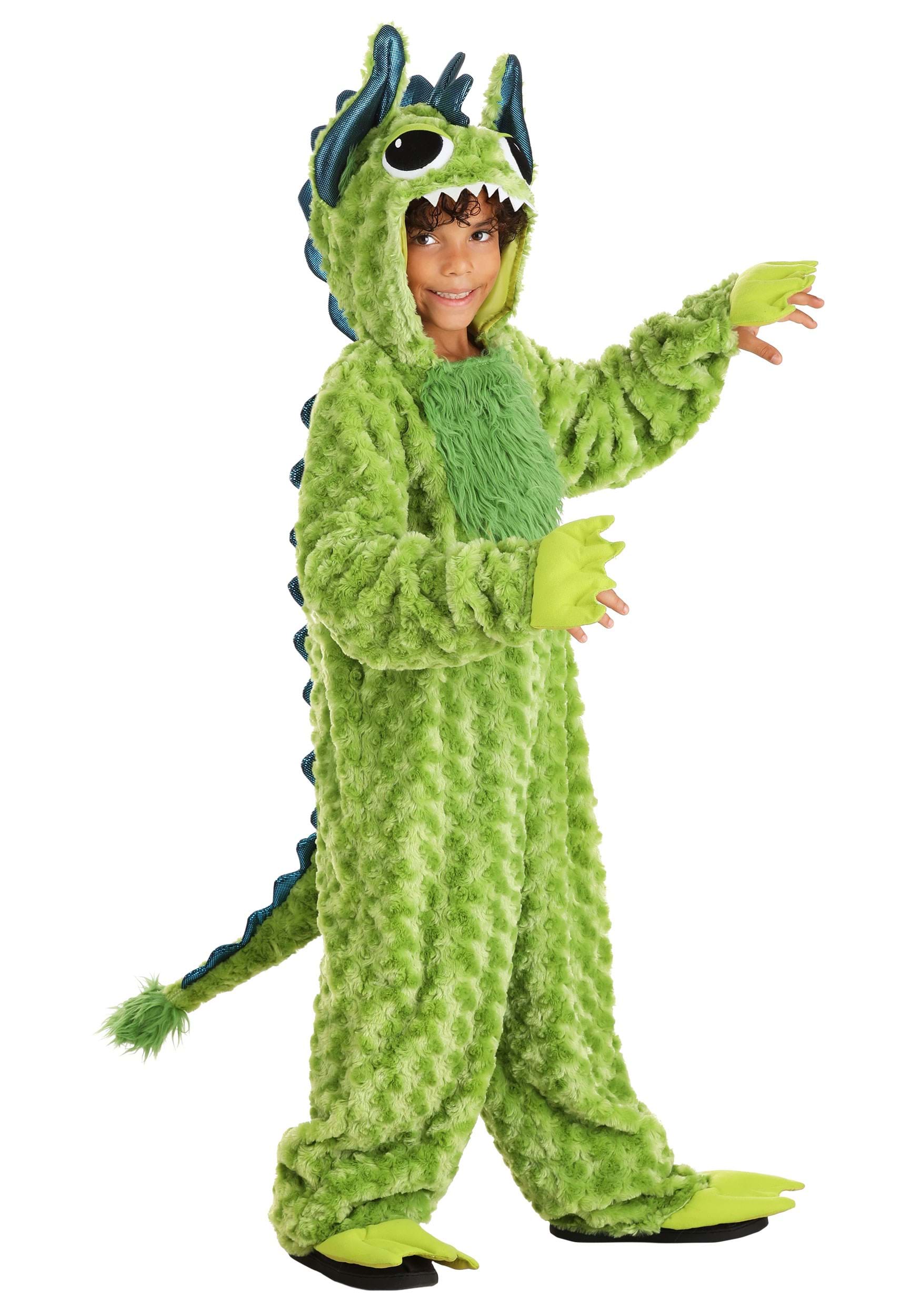Little Green Monster Costume For Kid's