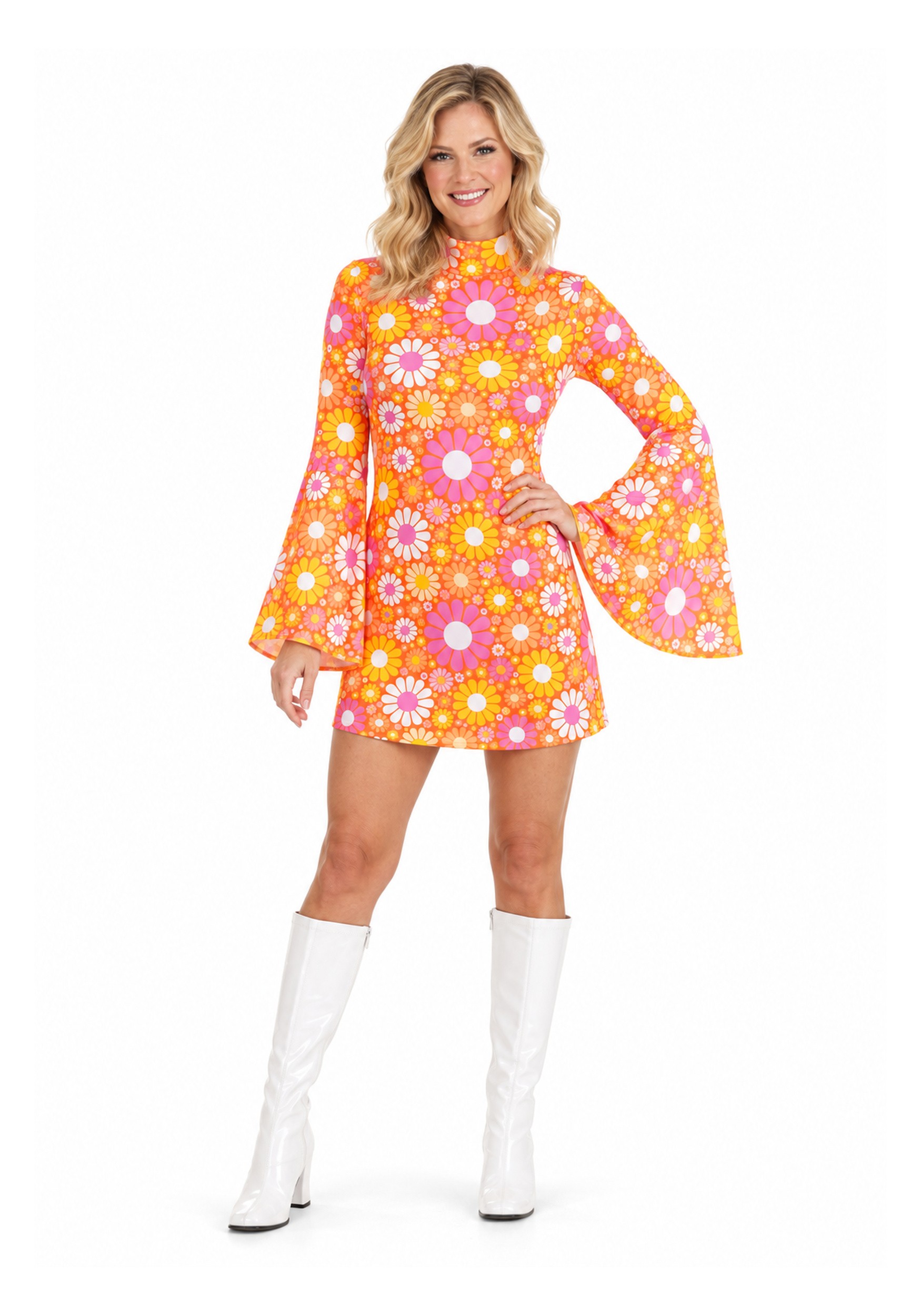 Far Out Flower Women's Costume Dress | 70's Costumes